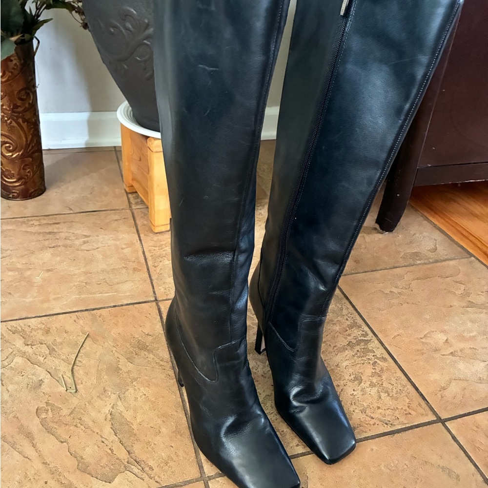 Vince Camuto Black Knee High Boots